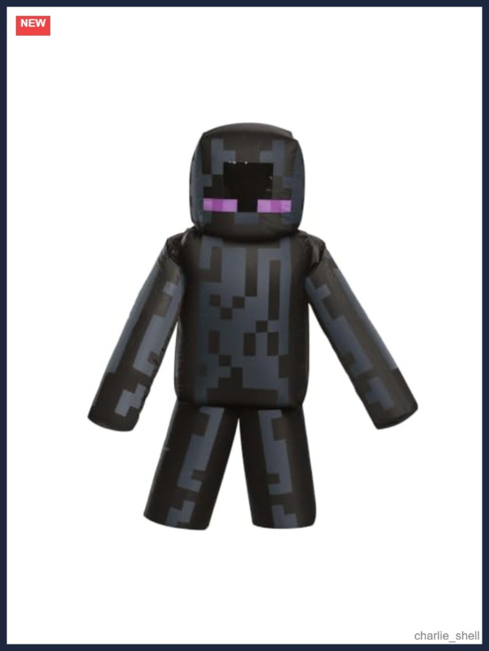 Kids Inflatable Minecraft Enderman Costume Fan Powered Blow Up Suit